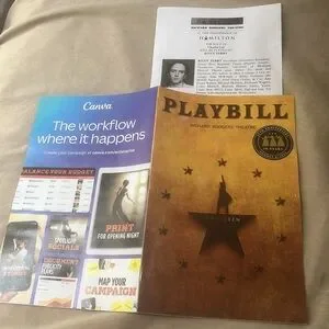 Hamilton | Accessories | Hamilton Hamilten Th Anniversary Playbill W ...